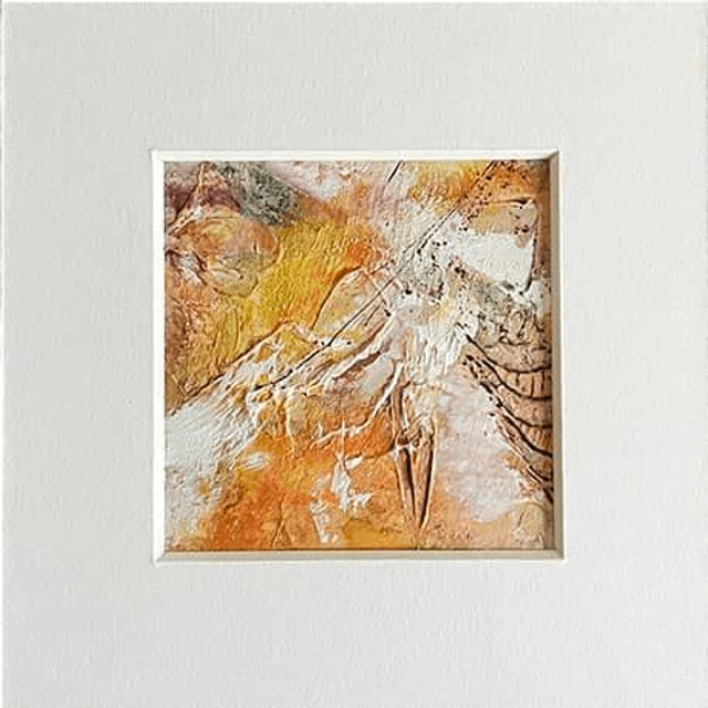 Amber Twilight - Warm Abstract Sunset Artwork