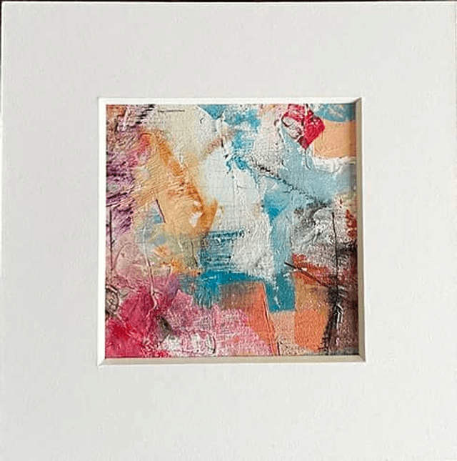 Radiant Summer Mixed Media Abstract Artwork