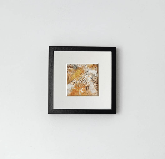 Amber Twilight - Warm Abstract Sunset Artwork