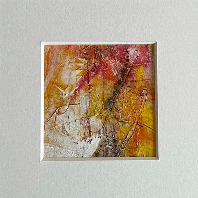Captivating Autumn Abstract Mini Painting