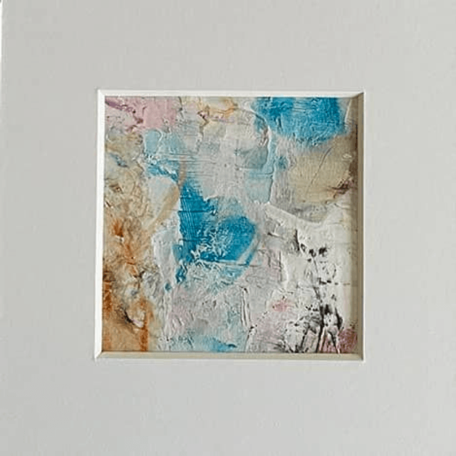 Frosted Whisper - Ethereal Abstract Winter Artwork