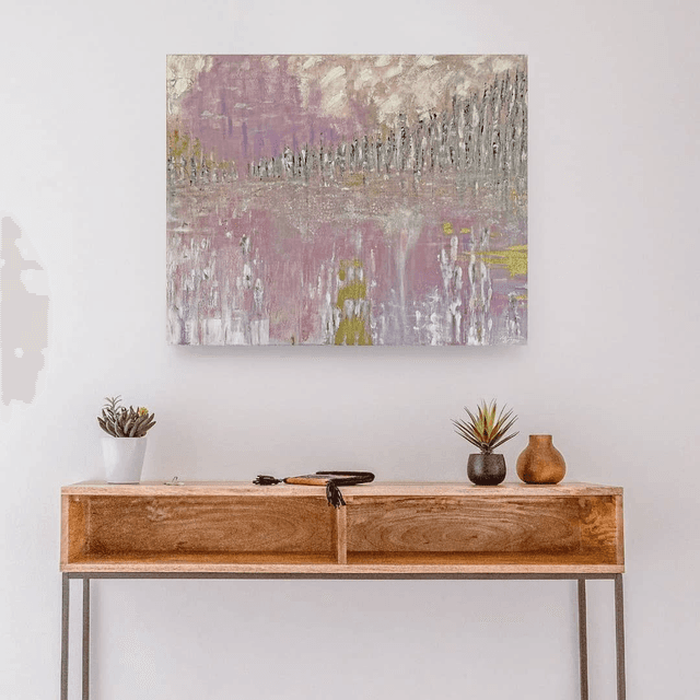 A Dreamlike Abstract Landscape in Soft Hues