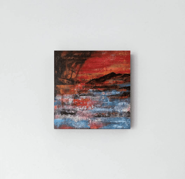 Contemporary Scottish Landscape – Small Acrylic Canvas Art